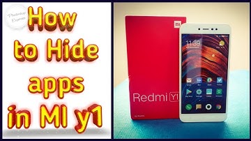 How to hide apps in MI y1 mobile.