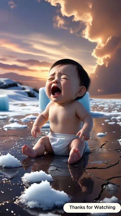 'The Baby and the Ice' #ai #shorts #baby #ice #house
