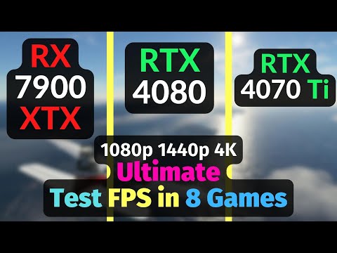 AMD Radeon RX 7900 XTX 24GB vs RTX 4070 Ti 12GB vs GeForce RTX 4080 16GB - 1080p 1440p 4K