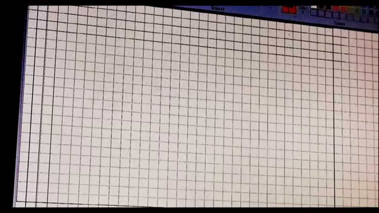 l7 day three graph paper in ms paint youtube paint graph paper