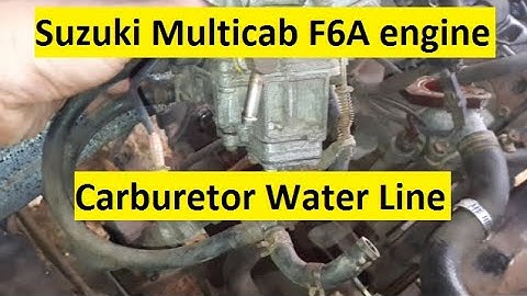 F6A Carburetor Water line Suzuki Multicab