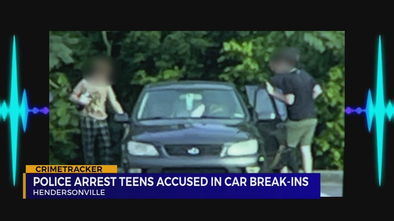 Police arrest teens accused in car break-ins - YouTube