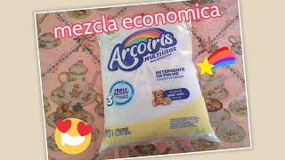 una mezcla  con jabon nuevo economica  ARCOIRIS