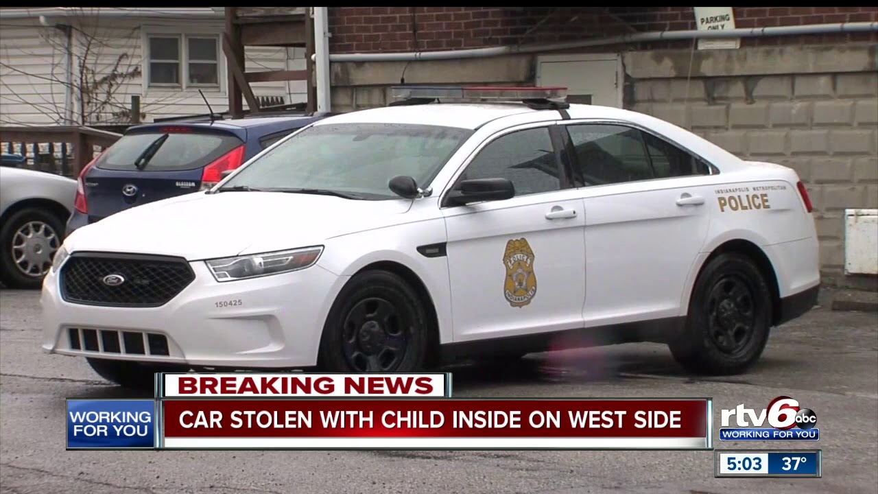 IMPD looking for man who allegedly stole car with child inside - YouTube