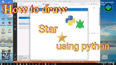 Python turtle basics | Drawing star