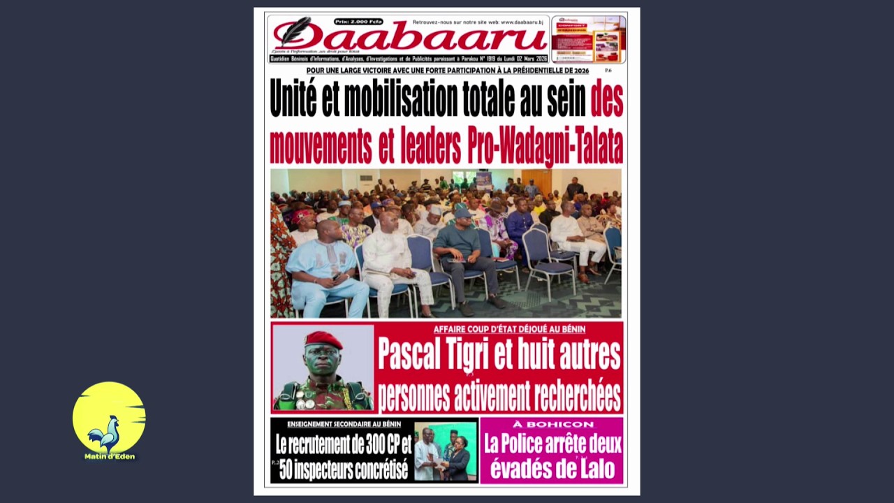 Analyse du 02 Mars 2026 sur Matin d'Eden