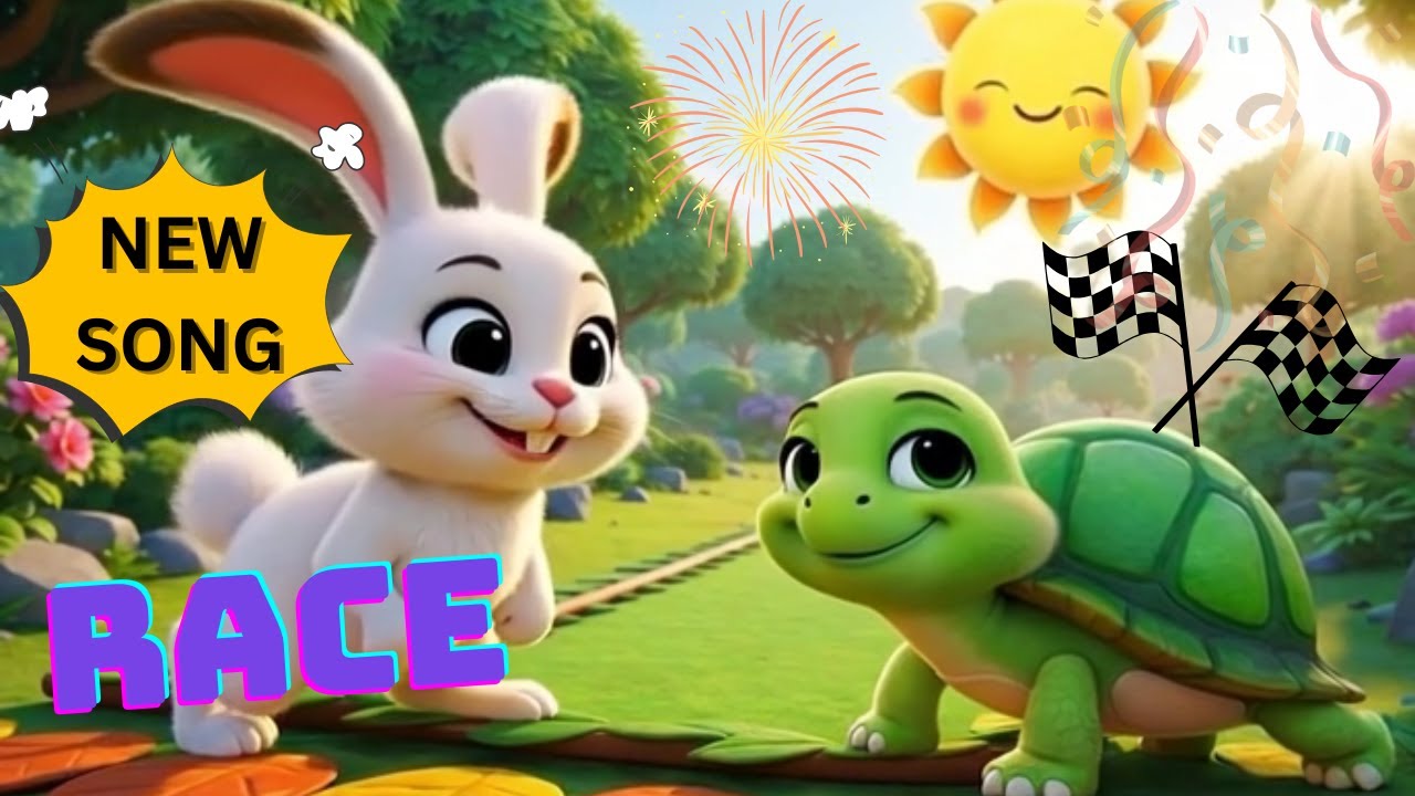 The Tortoise and the Hare Story | Slow and Steady Wins the Race | Kids Moral Story | Kids Story Song