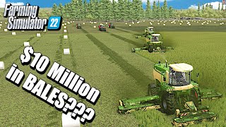 Can We Make $10 Million Dollars in Bales on Western Wilds | Farming Simulator 22