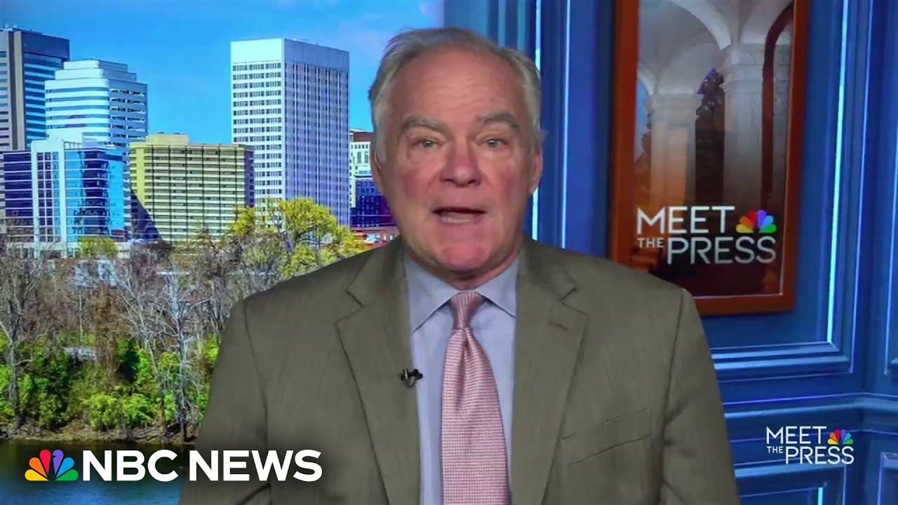 Tim Kaine calls on Trump to ‘dial back the rhetoric’ after US jet is downed in Iran: Full interview