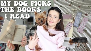 I let my DOG CHOOSE the books I read! (reading vlog) 🐾🐶📖 | Ella Rose Reads