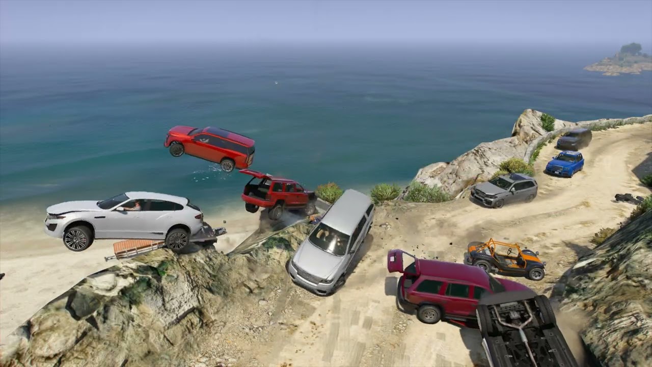 NPC Stunt Jump on the Beach  - Grand Theft Auto V 2025