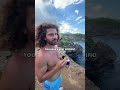 cliff diving with huge waves 🌊 #shorts