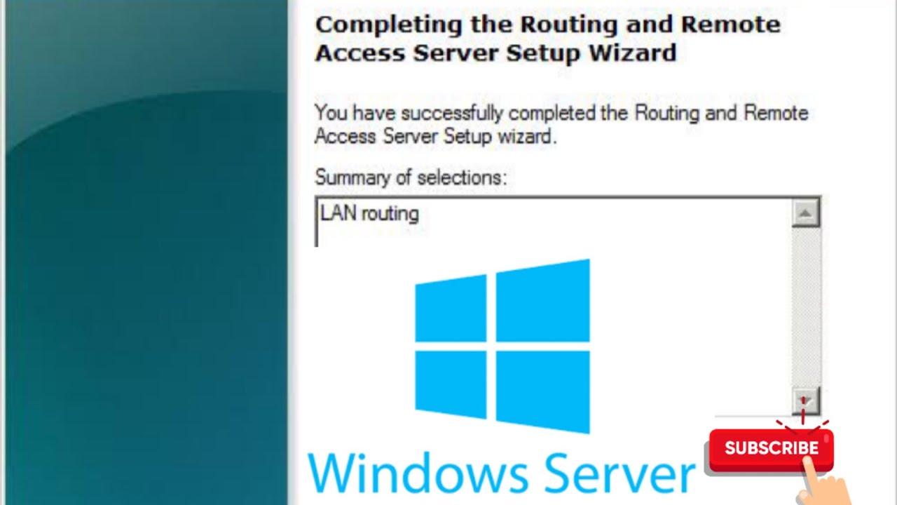 How to Enable LAN Routing on Windows Server in Hindi - YouTube