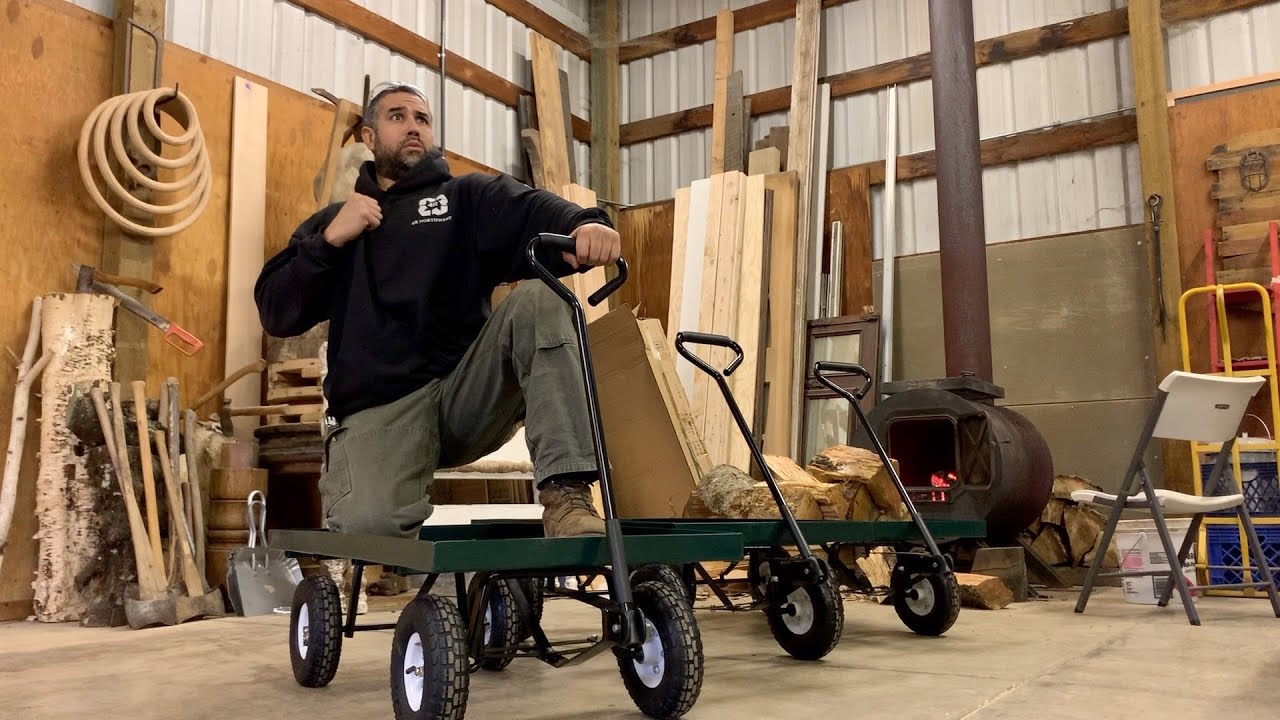 Harbor Freight Garden Cart Assembly Youtube