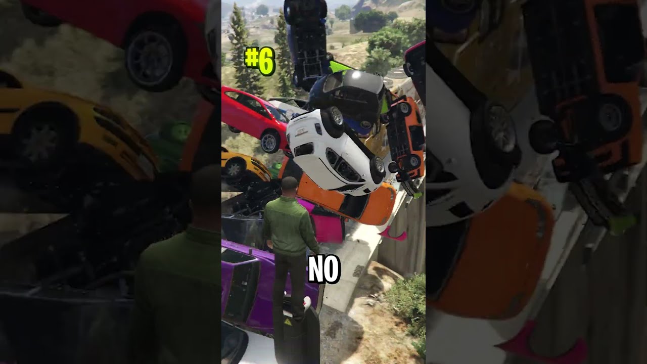 ¿Se puede DETENER el TREN de GTA 5? #gta5  #shorts