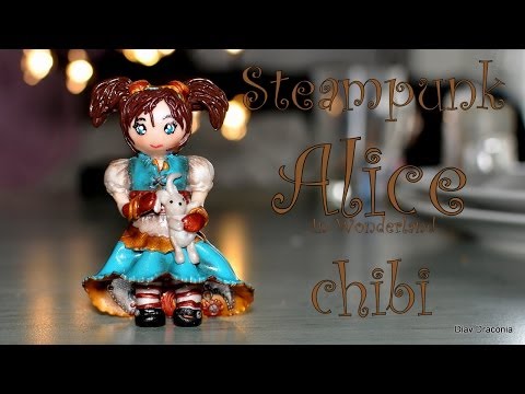 Steampunk-ish Alice In Wonderland: Alice Chibi - charm [watch-me-doing-it]