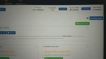 Bitconnect staking and holding vs Lending