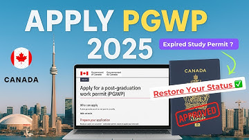 How to Apply for PGWP in 2025 (Canada) | Full IRCC Portal Tutorial + Restore your status explained