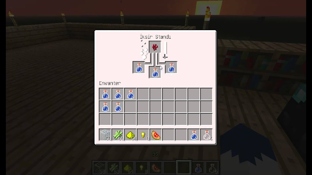 Minecraft iksir yapımı part 1 - YouTube