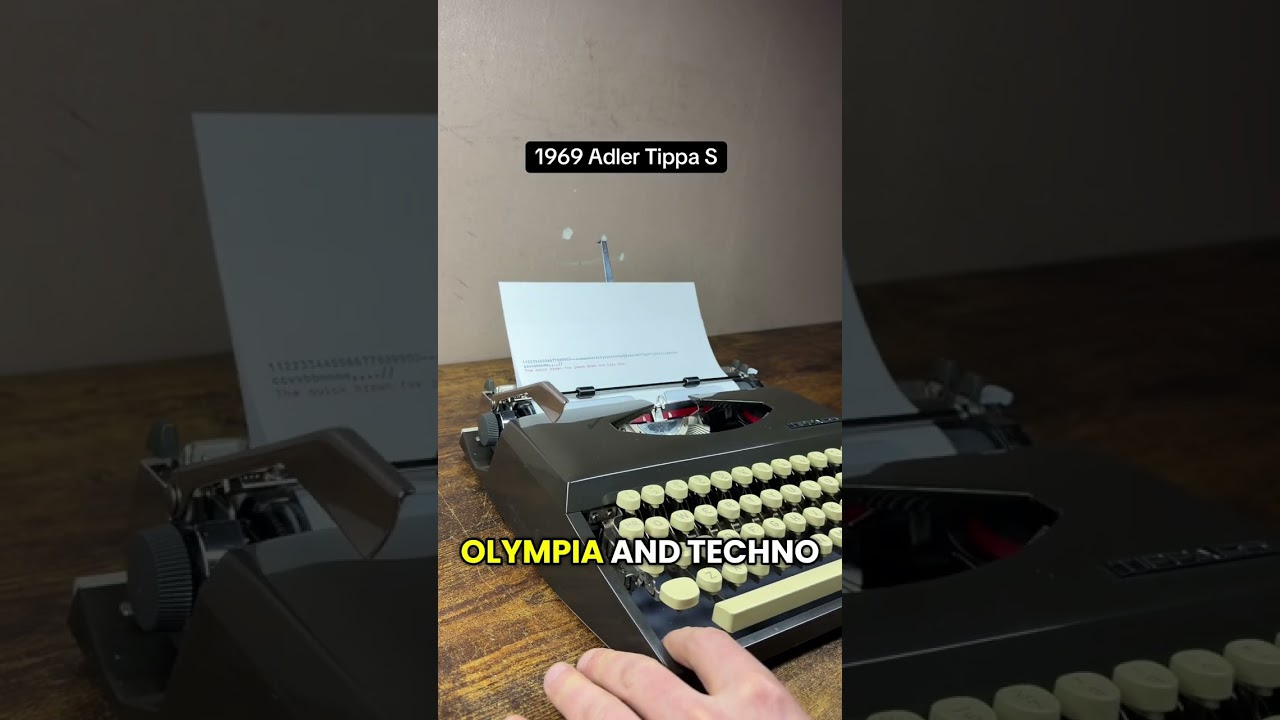 How to use all functions on a 1969 Adler Tippa S vintage ultra