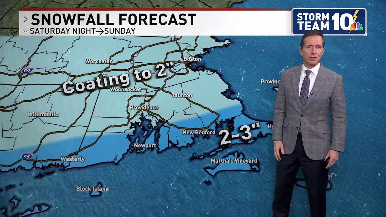 First accumulating snow of the season expected this weekend - YouTube