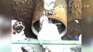 Trenchless underground pipe lining (big bore) - how the process works