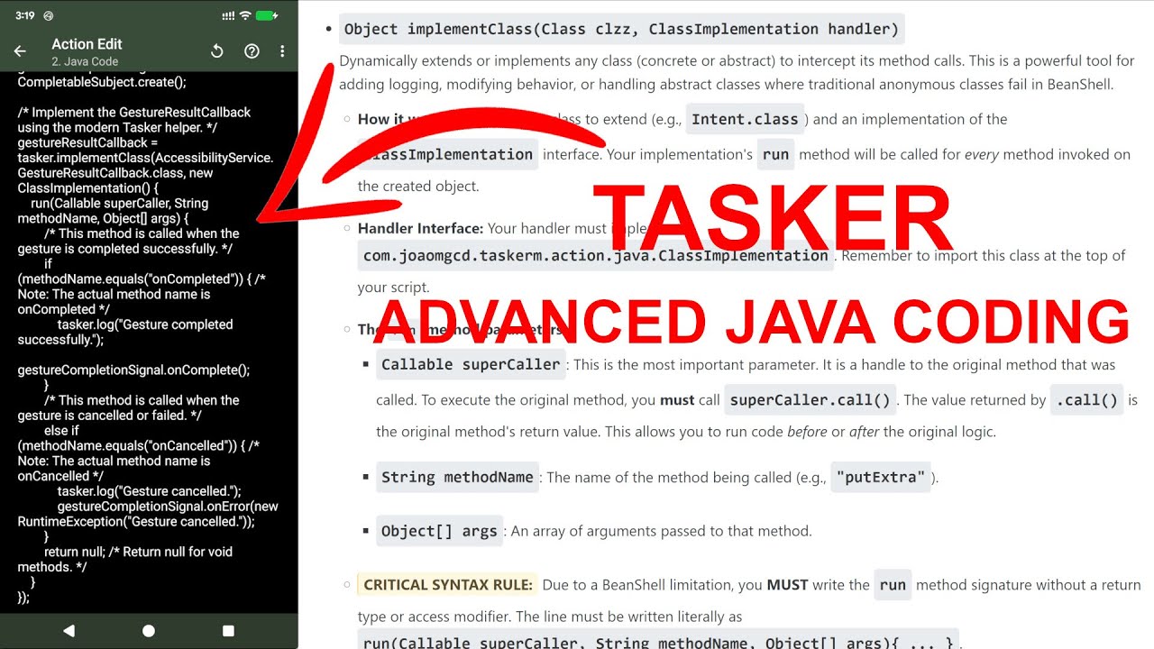 Tasker - Advanced Java Coding - YouTube