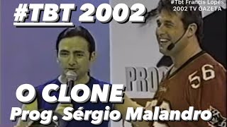 #tbt❤️ de 2002. Francis Lopes no PROGRAMA do Sérgio Malandro. TV GAZETA em São Paulo.