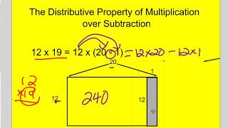 distributive property over subtraction