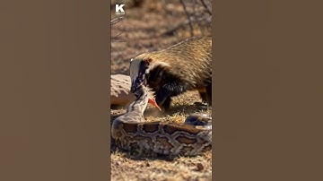 Honey Badger vs Giant Python – Savage Wildlife Battle 🦡🐍 | Veo3 4K Realism