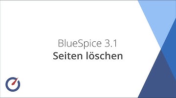 BlueSpice 3.1 - Seiten löschen