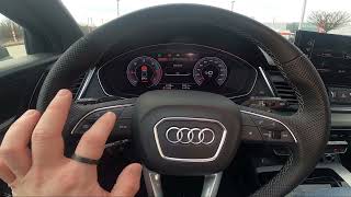 How to Navigate Through the Speedometer Display AUDI Q5 II ( 2017 - now ) - Manage Speedometer
