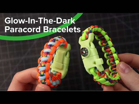 Glow In the Dark Paracord Bracelets—No Lighter Needed!