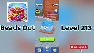 🎮 Beads Out Level 213 Walkthrough 🧩 | Tricky Bead Puzzle Solution | Mini Boss