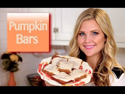 Yummy Pumpkin Bars!! - YouTube