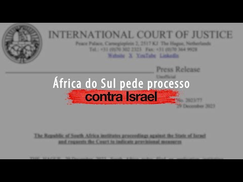 África do Sul pede processo contra Israel