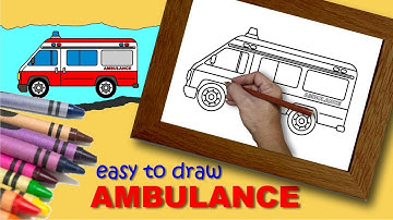 FUN and EASY Ambulance Drawing Tutorial for Kids 🚑