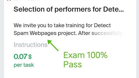Selection of performers for Detect Spam Webpages project 0.07 Exam 100% Pass Toloka Easy Task
