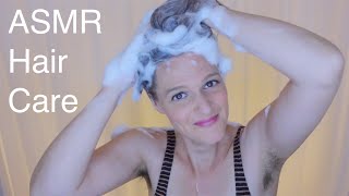 ASMR | Giving My Hair a Brush and Wash! | Brushing, Spritzing, Shampooing, Sudsing, and Conditioning