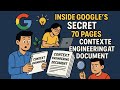 Google Just Dropped 70 Pages on Context Engineering | Explore Google's Secret Document |Tech Edge AI