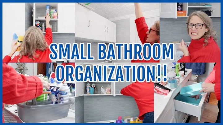SMALL BATHROOM DECLUTTER AND ORGANIZE!! TINY TIDY ...