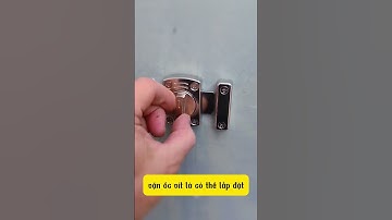 Chốt khóa cửa, loại vặn, then cửa bằng thép không gỉ chắc chắn