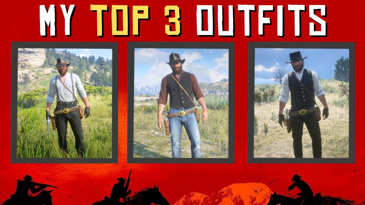 My Top 3 Arthur Morgan Outfits in RDR2