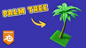 How to Model a PALM TREE in Blender 4.4 | Easy 3D Tutorial for Beginners