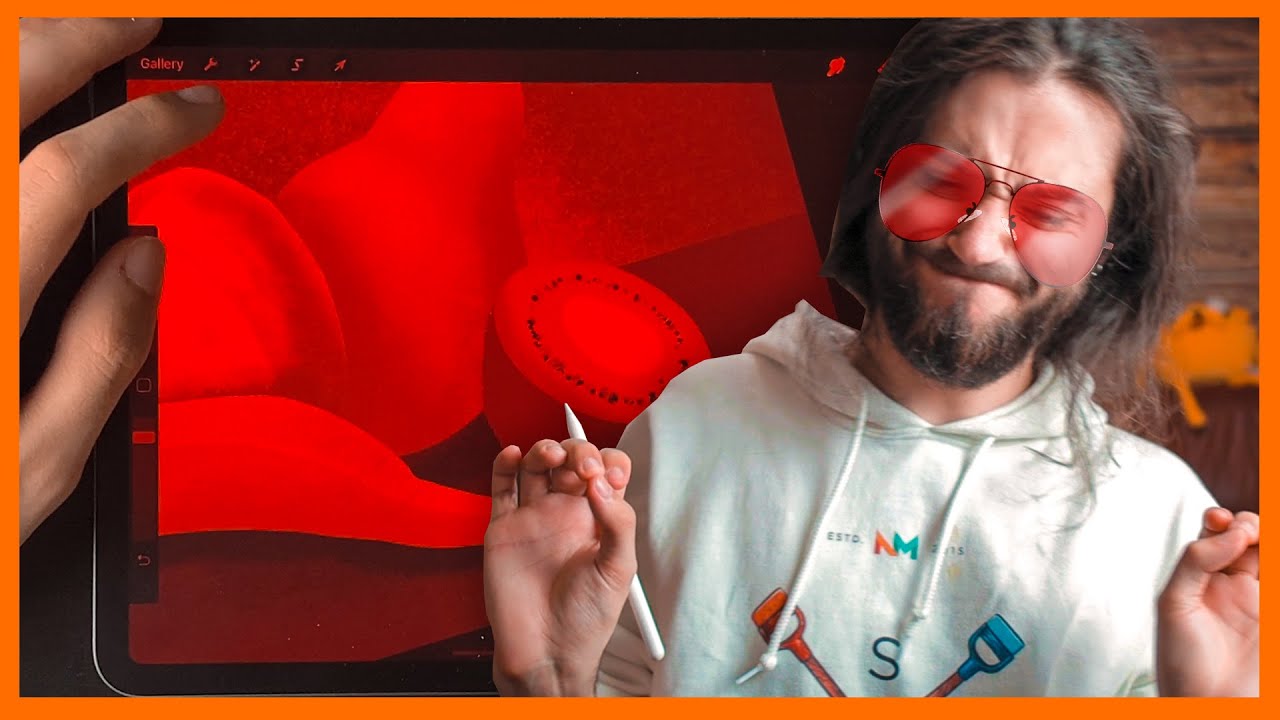 Desenez, dar văd doar ROȘU... (io tot aleg culori, deși nu le văd)