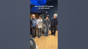 When You Help TXT Prepare For Their Concert 🤪 @TXT_bighit
