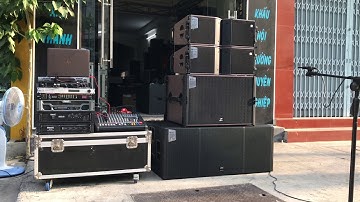 Test và bàn giao loa Array QHA 210 cực hay/ LH mua hàng : 091.3456.172