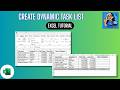 How to build a dynamic task list using Excel VBA