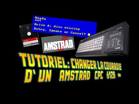 TUTORIEL: CHANGER LA COURROIE D'UN AMSTRAD CPC 6128