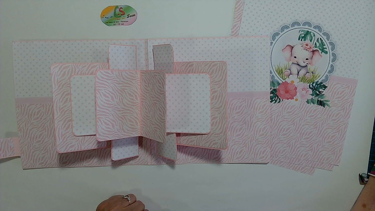 Pop up 2 papeles Animal prints @elenasevillanococinandoscrap00